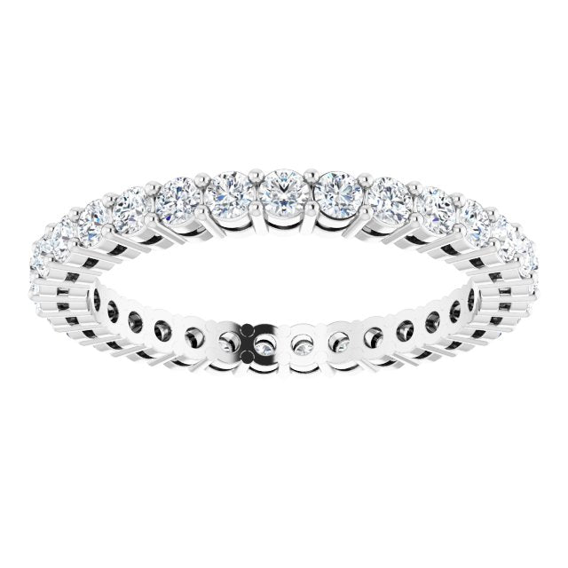 0.93 ct. Shared Prong Round Diamond Eternity Band-VIRABYANI